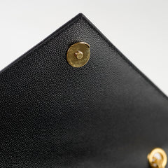 Saint Laurent Medium Envelope Quilted Black