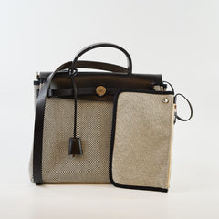 Hermès Herbag 31 Criss Viking Black & White