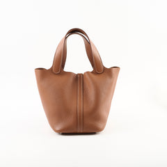 Hermes Picotin 18 Clemence Gold - Stamp X