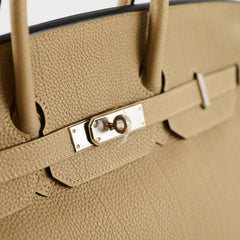Hermès Hermes Birkin 35 Togo Gris Tourterelle N Square Stamp