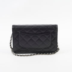 Chanel Classic Wallet On Chain WOC caviar Black