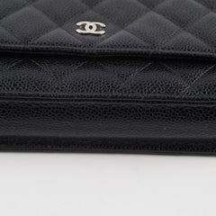 Chanel Classic Wallet On Chain WOC caviar Black