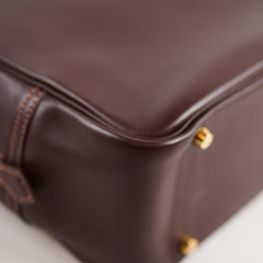 Hermès Plume 32 Havane Brown Gulliver Leather B Square