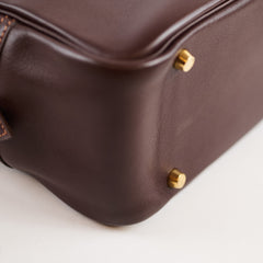 Hermès Plume 32 Havane Brown Gulliver Leather B Square