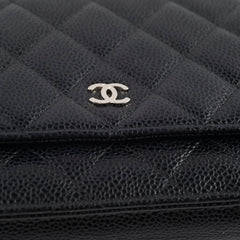 Chanel Classic Wallet On Chain WOC caviar Black