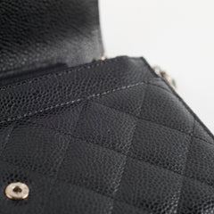 Chanel Classic Wallet On Chain WOC caviar Black