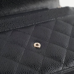 Chanel Classic Wallet On Chain WOC caviar Black