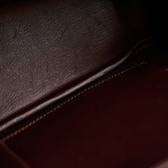 Hermès Plume 32 Havane Brown Gulliver Leather B Square