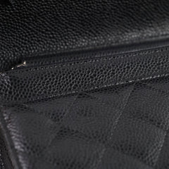 Chanel Classic Wallet On Chain WOC caviar Black