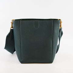 Celine Sangle Bucket Bag Small Dark Green