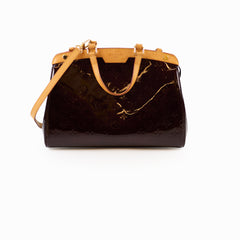 Louis Vuitton Brea Vernis MM Amarante