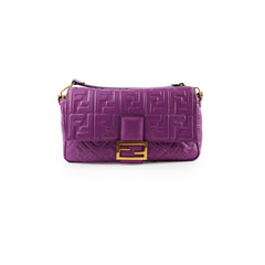 Fendi Baguette Large Shoulder Bag Purple