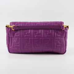 Fendi Baguette Large Shoulder Bag Purple