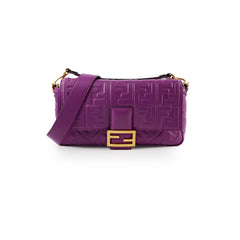 Fendi Baguette Large Shoulder Bag Purple