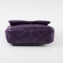 Prada Padded Nappa Quilted Patchwork System Shoulder Bag Purple