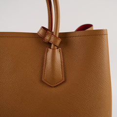Prada Cuir Double Bag Caramel
