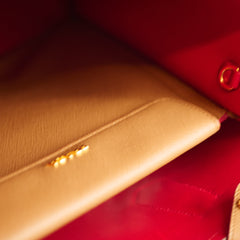 Prada Cuir Double Bag Caramel