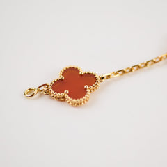 Van Cleef & Arpels Vintage Alhambra 5 Motif Bracelet Carnelian (2026)