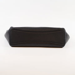 Chanel Grained Calfskin Shopping Bag Large Black Microchip