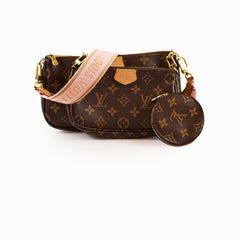 Louis Vuitton Multi Pochette Monogram (Pink Strap)