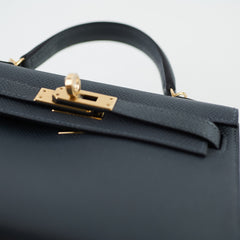 Hermès Mini Kelly Gris Misty 2024