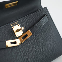 Hermès Mini Kelly Gris Misty 2024