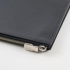 Louis Vuitton Epi Zip Pouch Black 27