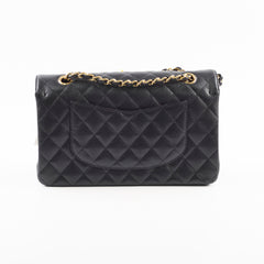 Chanel Medium/Large Quilted Classic Flap Caviar Black (Microchipped)
