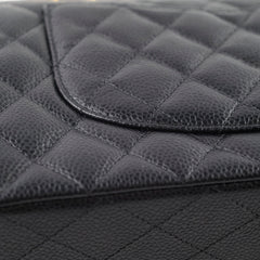 Chanel Medium/Large Quilted Classic Flap Caviar Black (Microchipped)