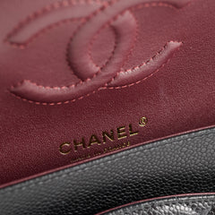 Chanel Medium/Large Quilted Classic Flap Caviar Black (Microchipped)