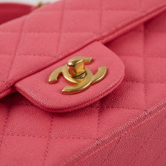 Chanel Top Handle Mini Rectangular Caviar Pink