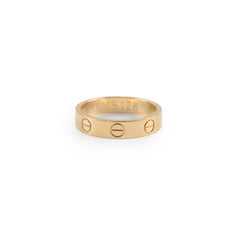 Cartier Love Ring Small Model Yellow Gold Size 48