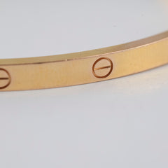 Cartier Free Love Bracelet Pink Gold Size 15