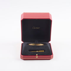 Cartier Free Love Bracelet Yellow Gold Size 17