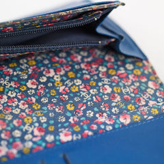 Chanel Bifold Yen Wallet Leather Blue