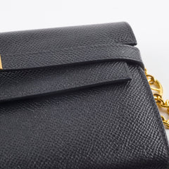 Hermes Kelly Wallet Epsom Noir D Stamp