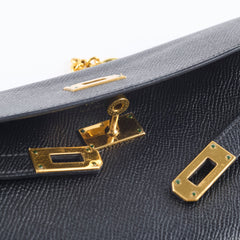 Hermes Kelly Wallet Epsom Noir D Stamp