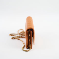 Chanel Wallet On Chain WOC Caviar 21A Caramel (Microchipped)