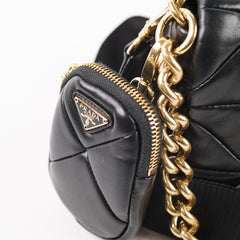 Prada Pattina In Pelle Black Crossbody