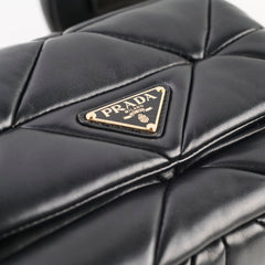 Prada Pattina In Pelle Black Crossbody