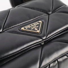 Prada Pattina In Pelle Black Crossbody