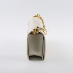Chanel Medium White Cube Embossed Shimmer Boy Bag