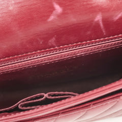 Chanel Mini Rectangular Chevron Calfskin Burgundy