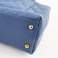 Chanel Coco Handle Medium Caviar Blue