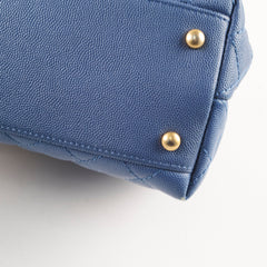 Chanel Coco Handle Medium Caviar Blue