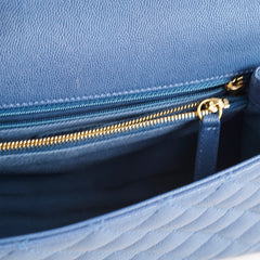 Chanel Coco Handle Medium Caviar Blue