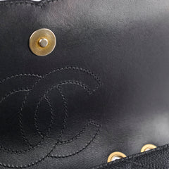 Chanel Small Filigree Flap Bag Black Caviar