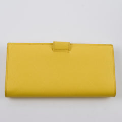 Prada Long Wallet Yellow