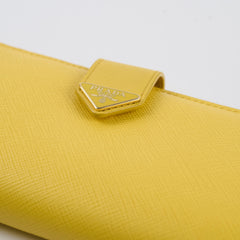 Prada Long Wallet Yellow