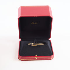 Cartier Juste un Clou JUC Small Diamonds Size 17 Yellow Gold Bracelet